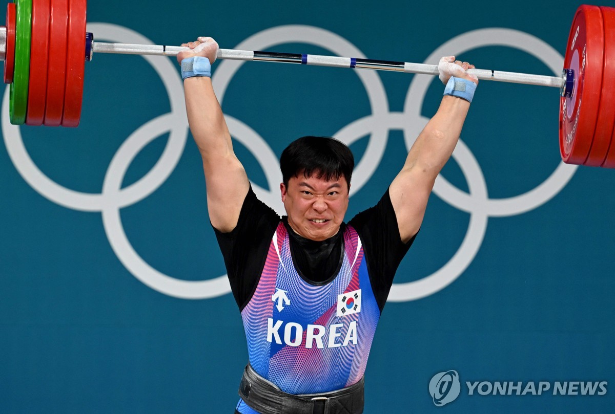 역도 102㎏급 9위에 오른 장연학