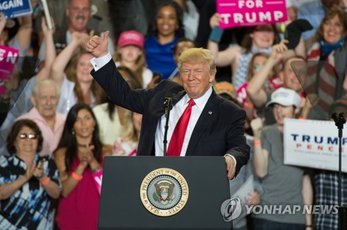 취임 100일을 맞은 도널드 트럼프 미국 대통령