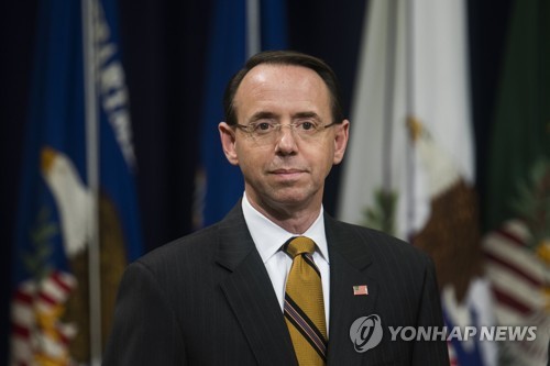 로드 로즌스타인 美 법무부 부장관 (EPA=연합뉴스)