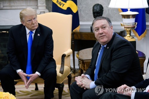 트럼프 미국 대통령과 폼페이오 국무장관