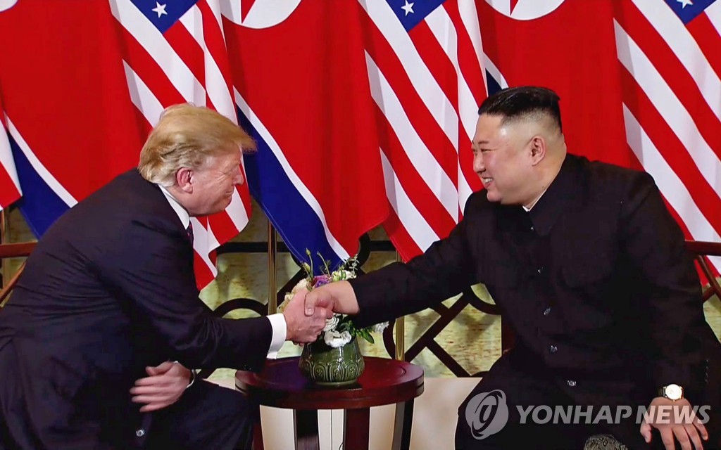 도널드 트럼프(왼쪽) 미국 대통령과 김정은 북한 국무위원장[EPA=연합뉴스 자료사진]