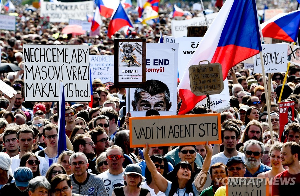 CZECH REPUBLIC GOVERNMENT PROTEST