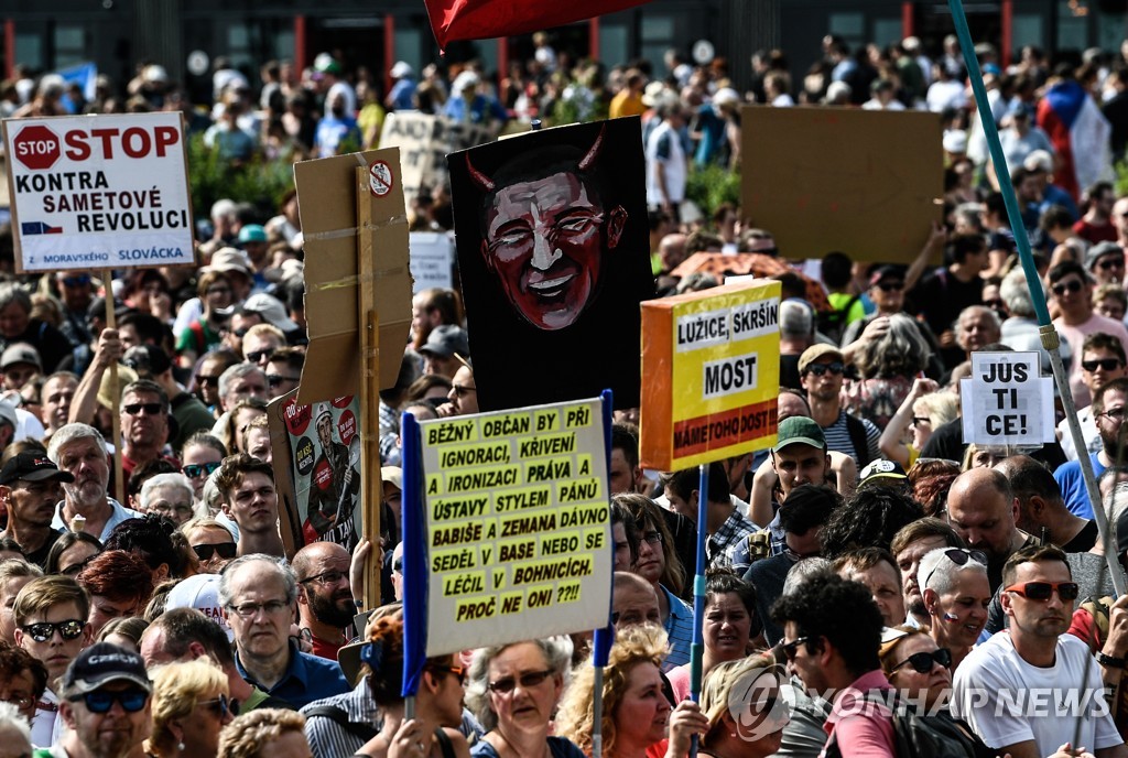 CZECH REPUBLIC GOVERNMENT PROTEST