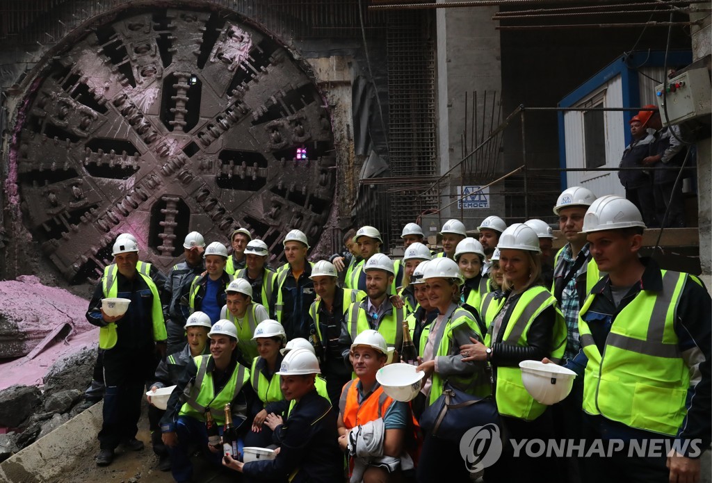 Construction site of Nizhegorodskaya Station of Moscow Underground