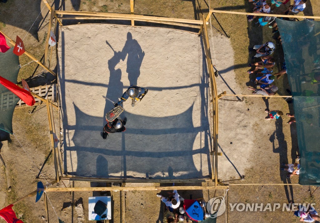 2019 Genoese Helmet international knight festival in Crimea, Russia