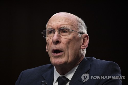 상원 정보위 청문회 출석한 댄 코츠 美DNI국장