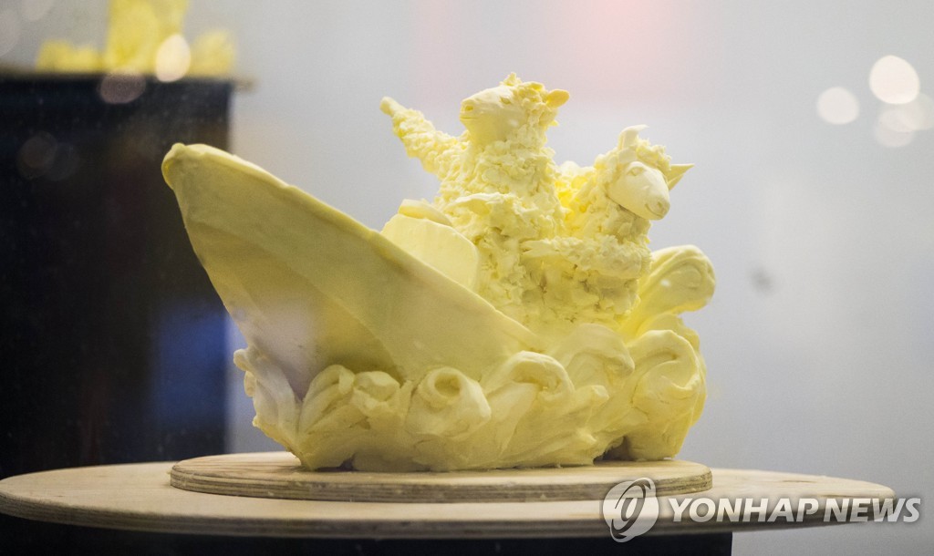 CANADA-TORONTO-ROYAL AGRICULTURAL WINTER FAIR-BUTTER SCULPTURE