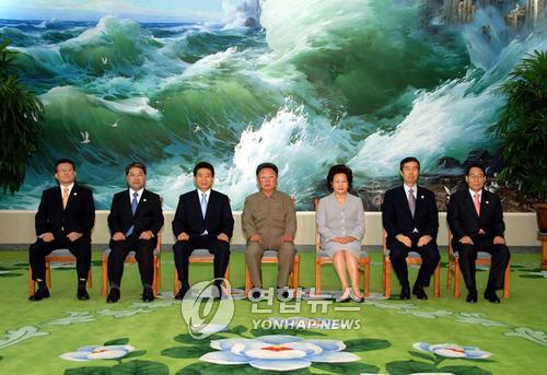 2007년 남북정상회담 기념촬영