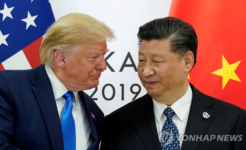 2019년 6월 G-20 정상회의에서 만난 미중 정상
