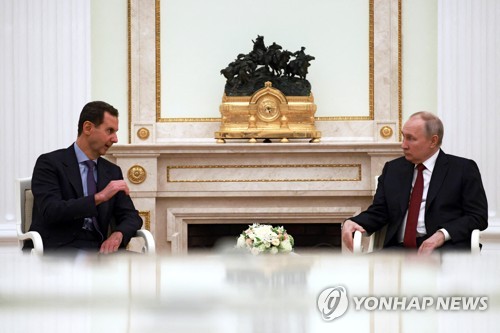 알아사드 시리아 대통령과 푸틴 러시아 대통령