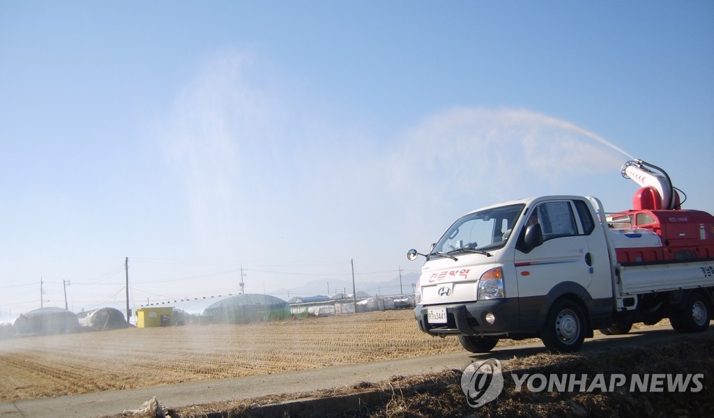 사천시, AI 검출지역 긴급방역