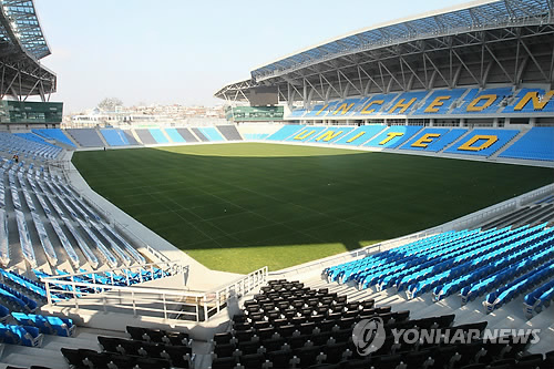 인천 유나이티드의 홈구장인 '숭의 아레나 파크'.<<연합뉴스 자료사진>>