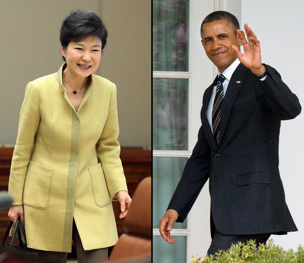 박근혜 대통령과 버락 오바마 미국 대통령.(자료사진)
