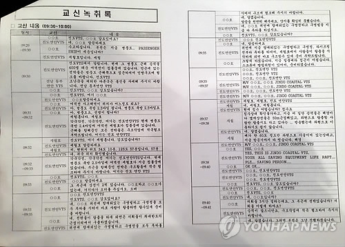 '초동조치' 부실 입증 교신록 공개