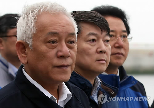 진도 팽목항 찾은 김한길·안철수