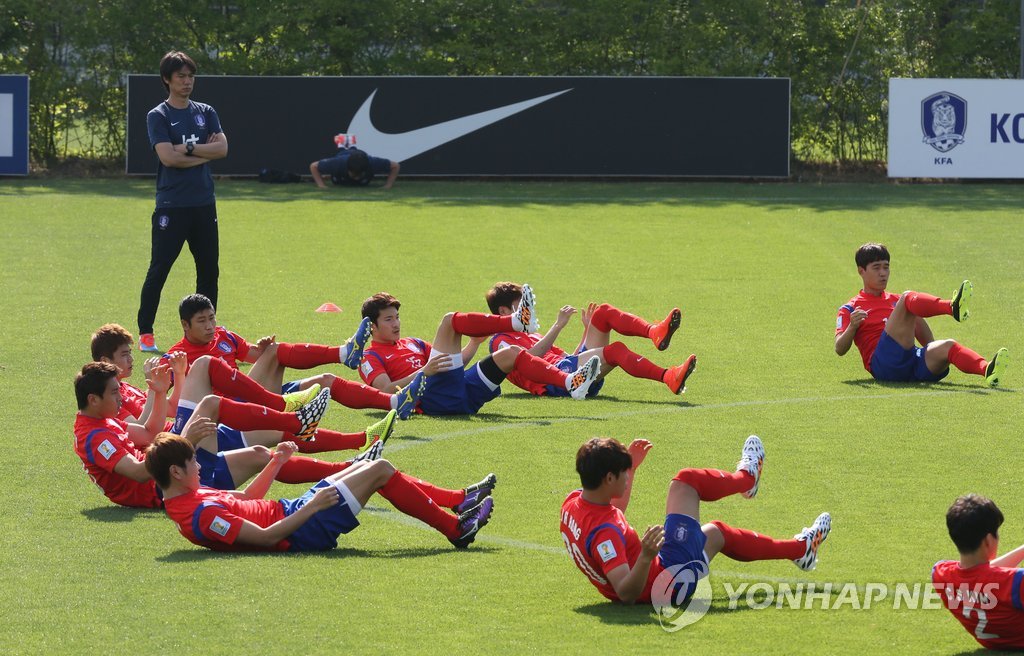 홍명보호 훈련(연합뉴스DB)