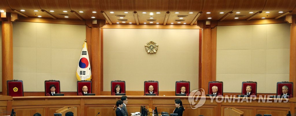 헌법재판소 공개변론 (연합뉴스 자료사진)