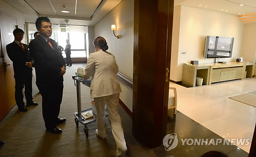 리퍼트 미국대사가 입원중인 병실