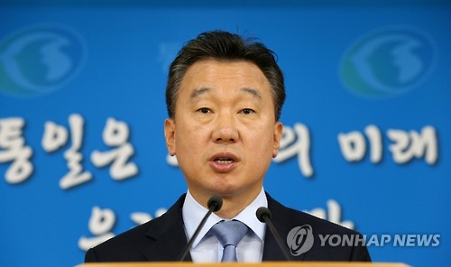 정준희 통일부 대변인 <<연합뉴스 자료사진>>