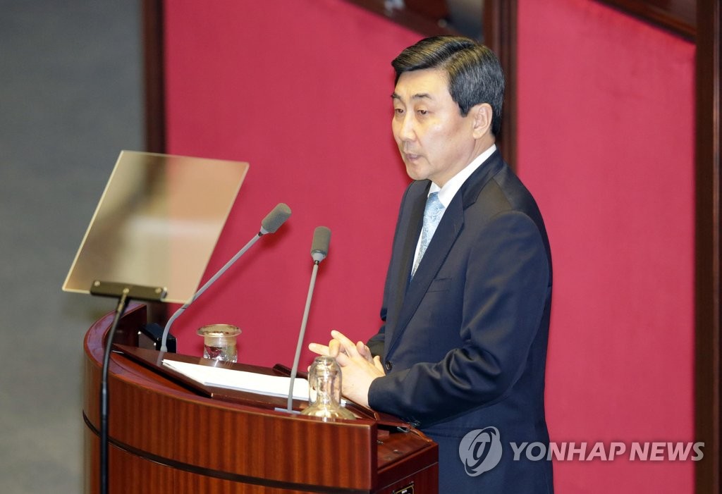 교섭단체 대표 연설하는 이종걸