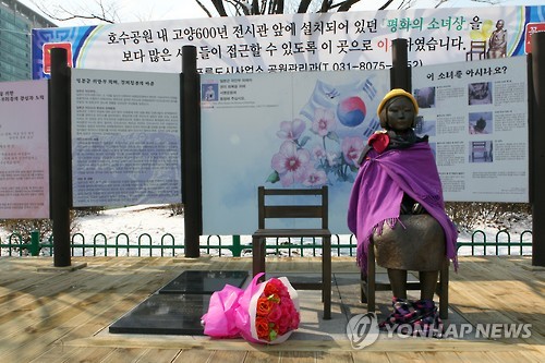 고양시, 평화의 소녀상 이전