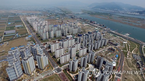 부산 명지국제신도시 모습