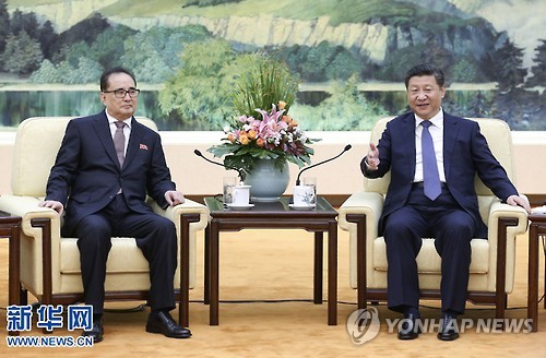 시진핑, 리수용과 면담