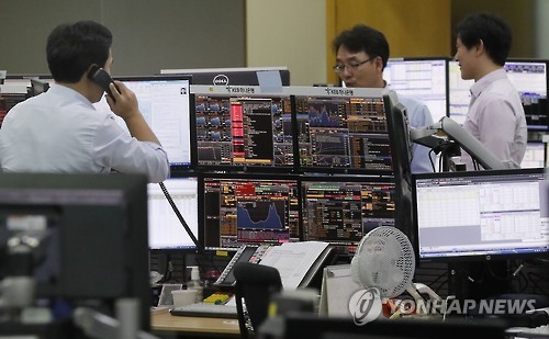 <브렉시트>긴장감 감도는 딜링룸