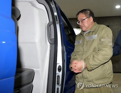 안종범 전 수석 구치소 복귀