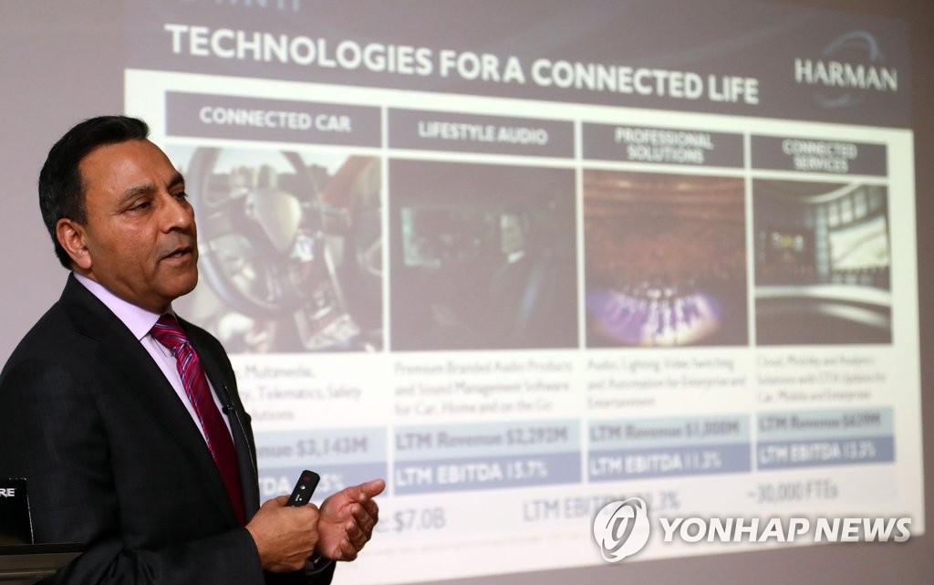 디네쉬 팔리월 하만 CEO 미디어 간담회