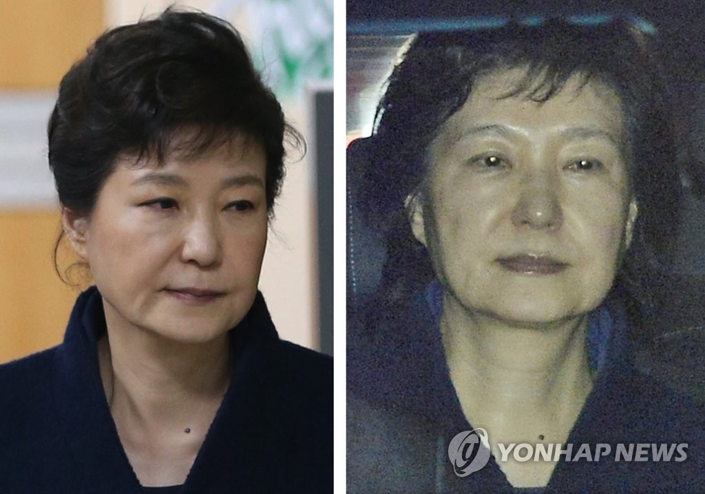 [박근혜 구속] 박 전 대통령 구속 전·후 머리 모양