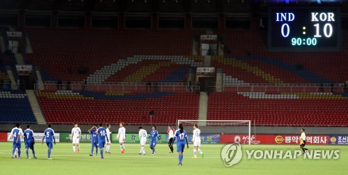 한국여자축구 10-0 승리