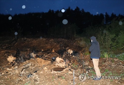 산불 지역에 내리는 고마운 비