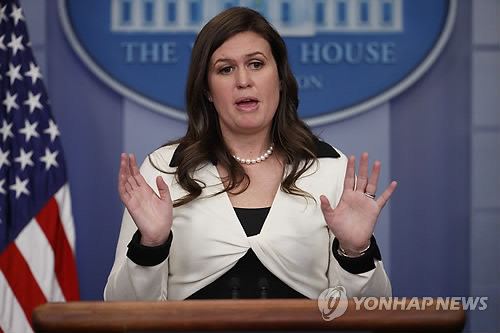 샌더스 美백악관 부대변인