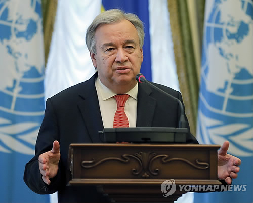 유엔총장 "北, 긴장 완화 대화 나서라"(자료사진)