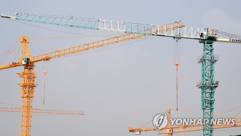 타워크레인 노동자 파업 멈춘 건설현장