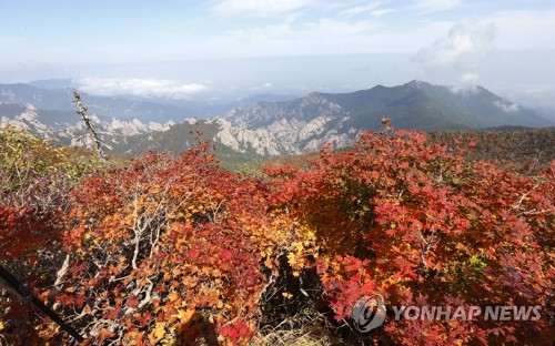가을옷 갈아입는 설악산