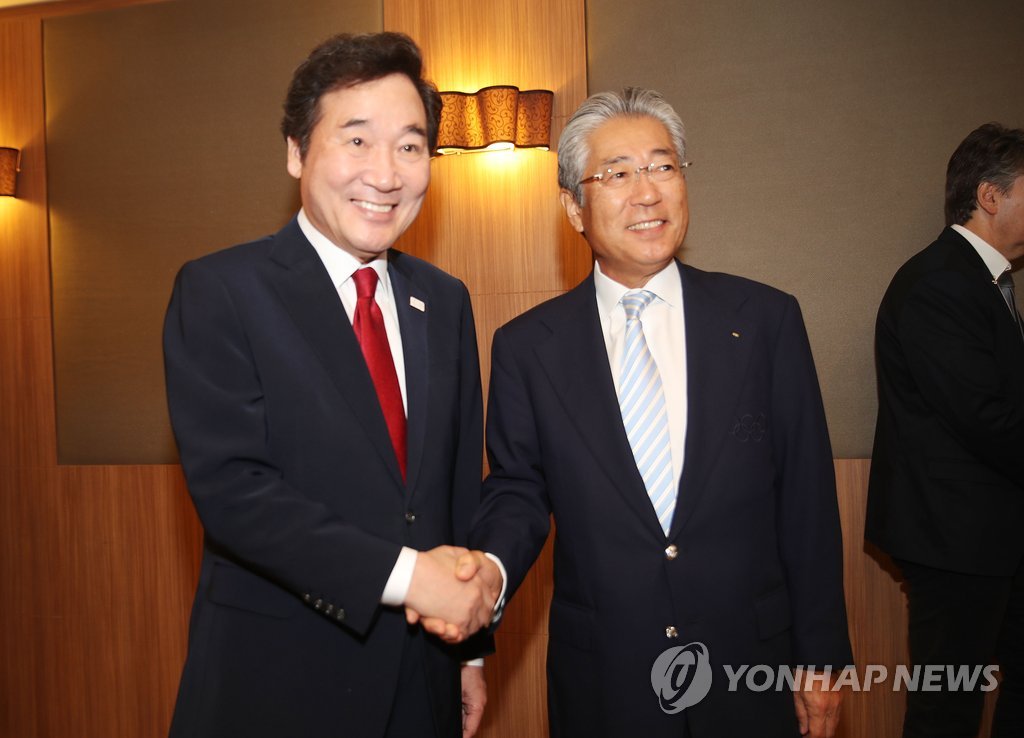 韓国首相　ＪＯＣ会長と面会