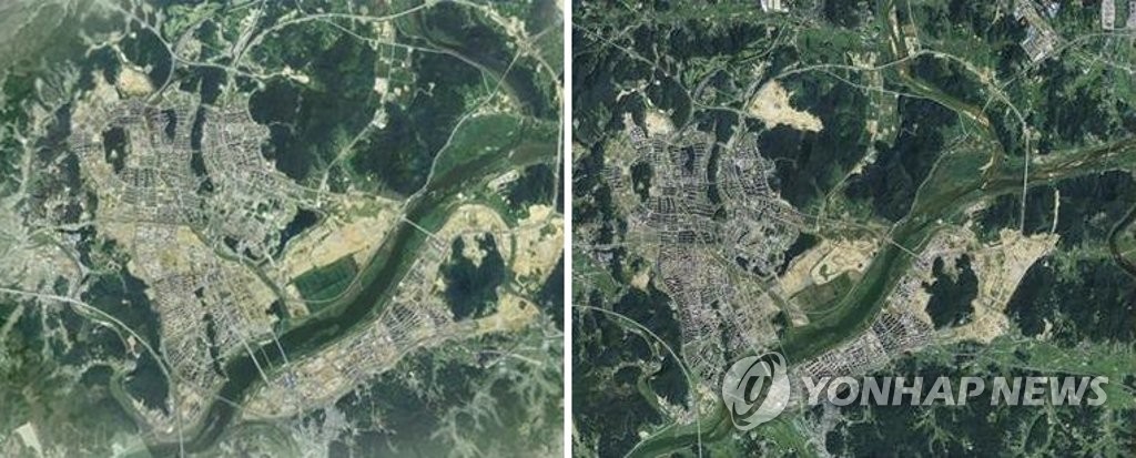 세종시 행정중심복합도시 항공사진