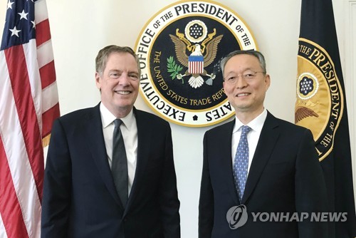 백운규 장관, USTR 대표 면담