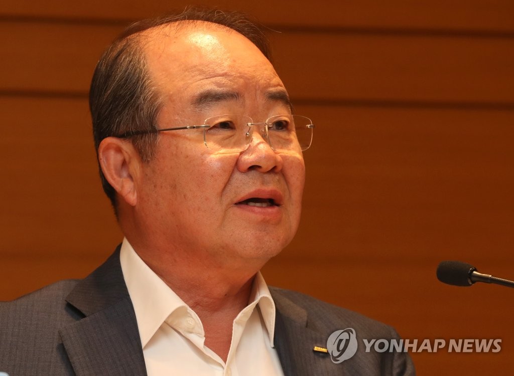 인사말 하는 정성립 대우조선해양 사장