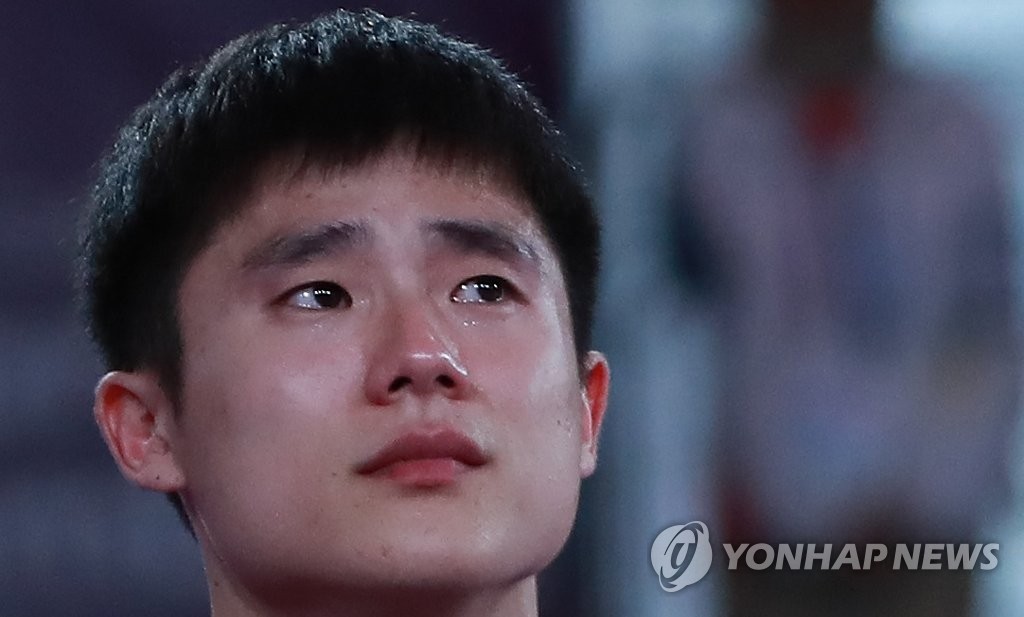 김한솔, 울지 않으려 했지만