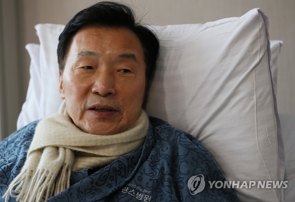 손학규 대표 '단식을 마치고'