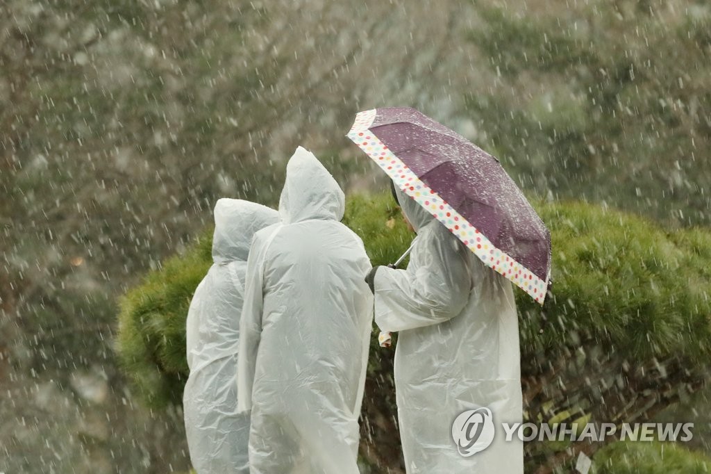 눈비 내리는 서울