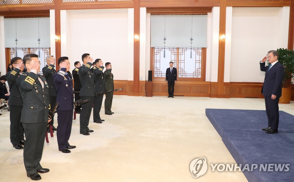Moon with generals Moon with generals