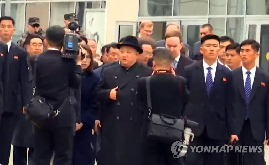 金正恩氏がウラジオストク到着 金正恩氏がウラジオストク到着