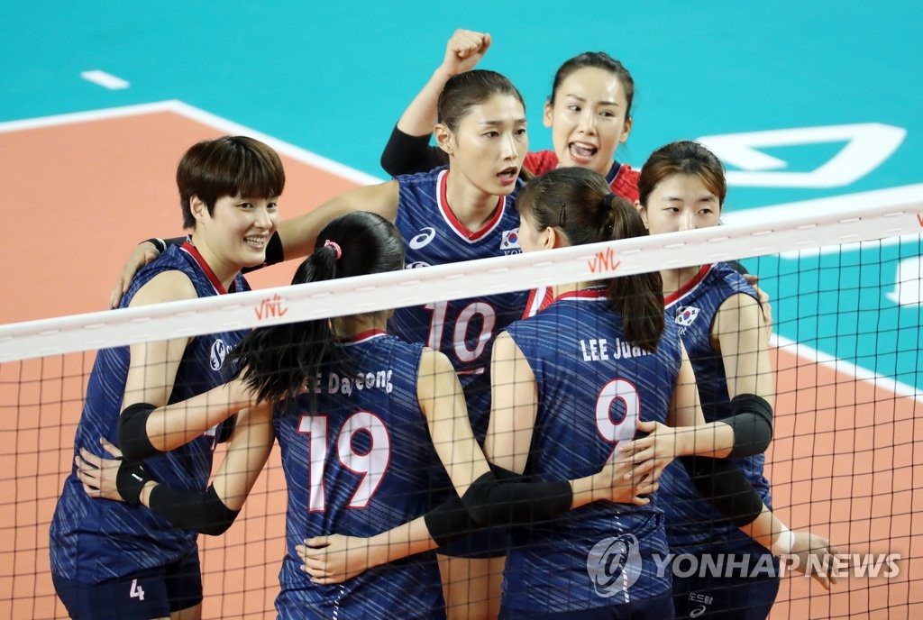 똘똘 뭉친 대한민국 여자배구