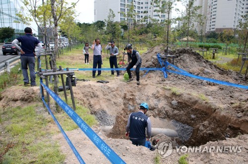 아파트단지 인근 상수도관 내시경