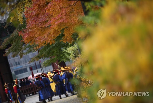화려하게 물든 덕수궁