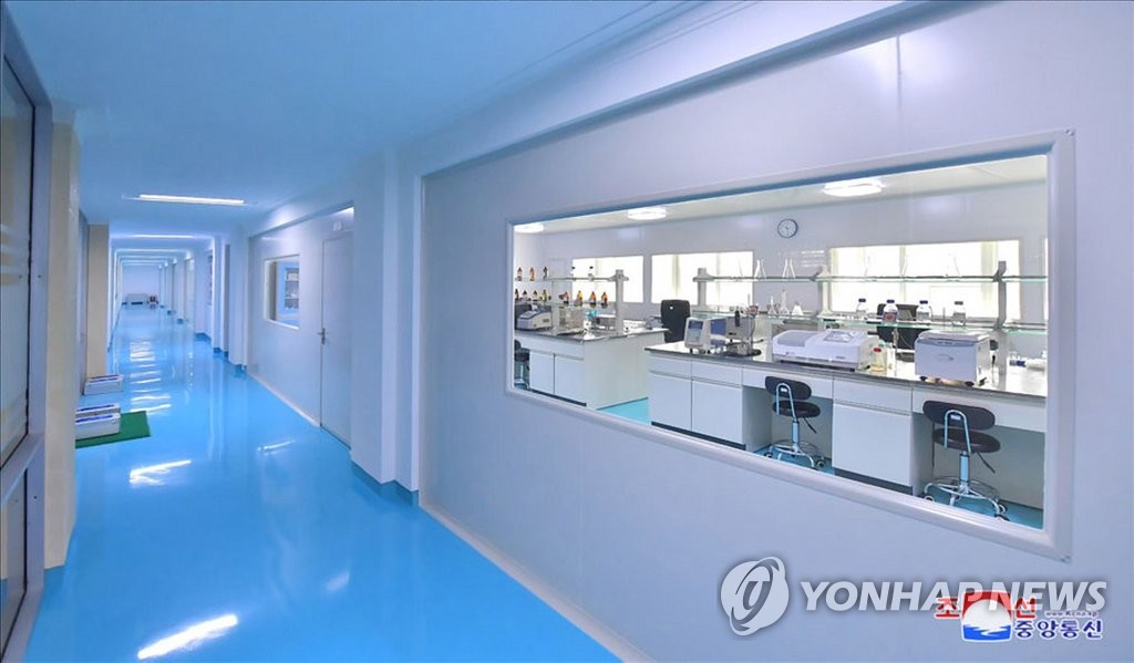 This photo, taken from the website of the Korean Central News Agency on Nov. 29, 2019, shows the interior of the High-tech Development Institute dedicated at Kim Il-sung University in Pyongyang. (For Use Only in the Republic of Korea. No Redistribution) (Yonhap)